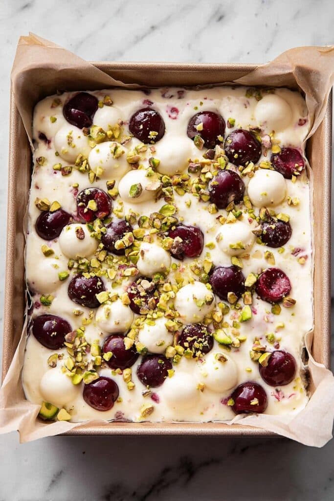 White Christmas Rocky Road Bars Recipe