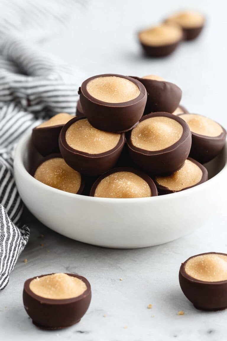 Chocolate-Dipped Peanut Butter Balls Recipe