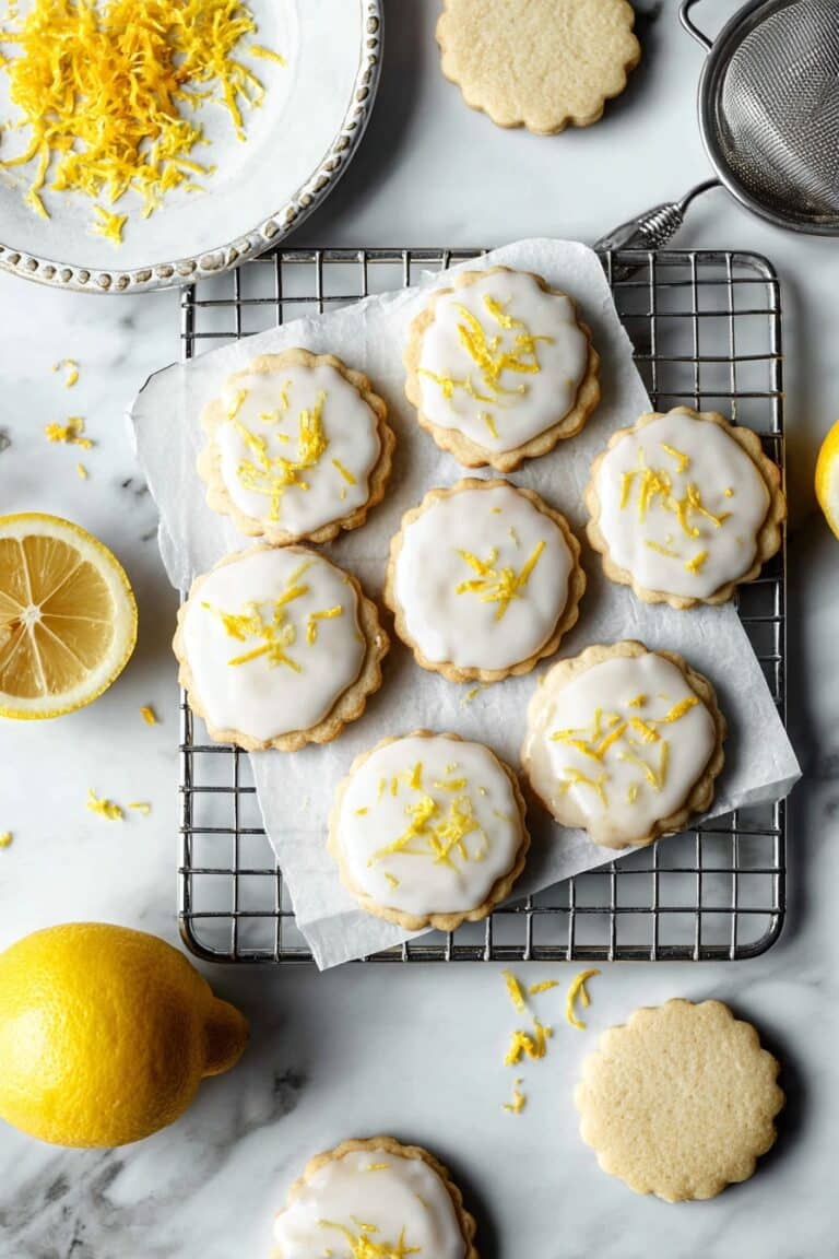 Lemon Shortbread Cookies Recipe