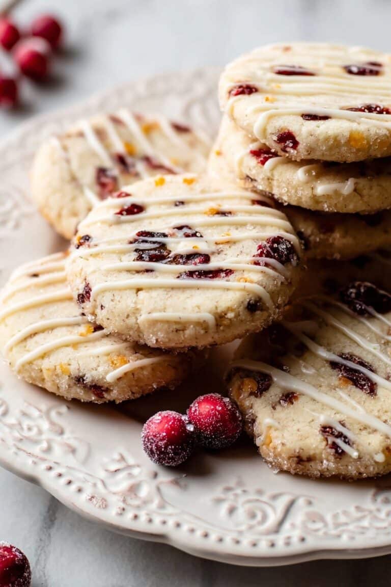 Cranberry Orange Icebox Cookies Recipe