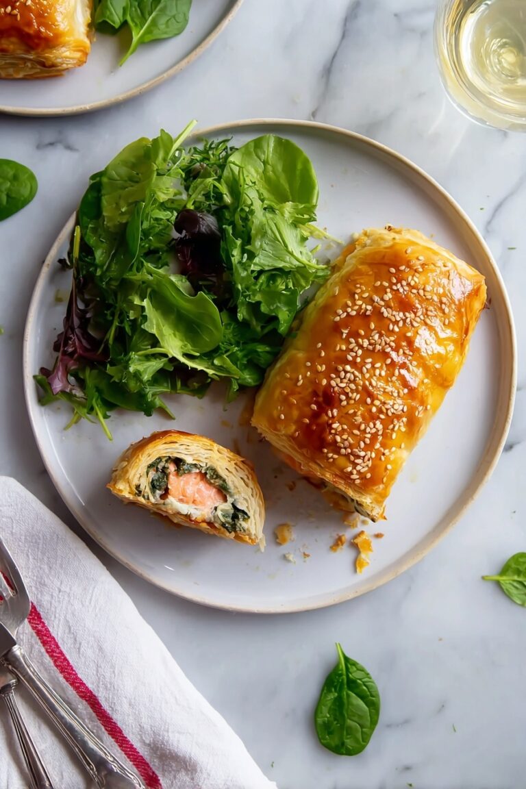 Salmon Wellington with Cream Cheese Filling Recipe