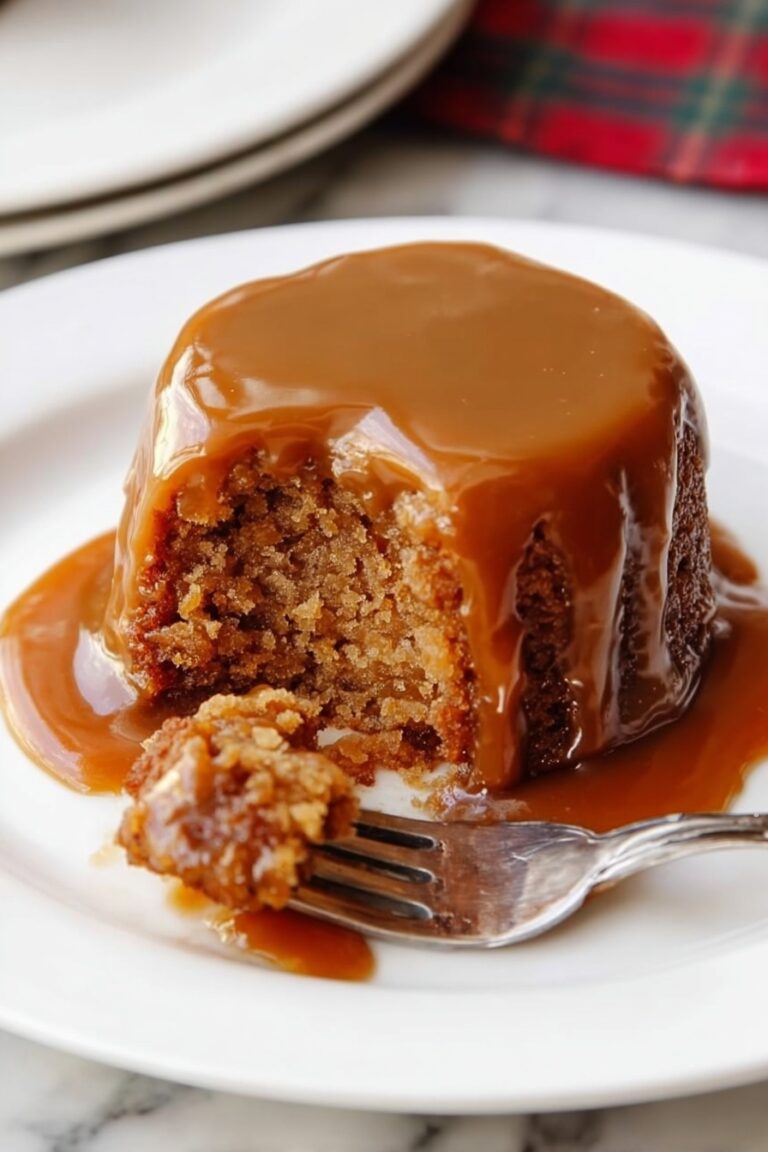 Sticky Toffee Pudding with Toffee Sauce Recipe