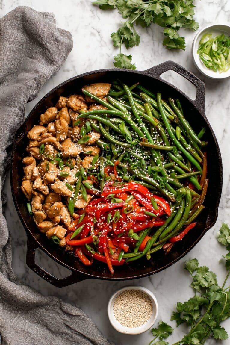 Healthy Orange Chicken Stir-Fry with Coconut Cauliflower Rice Recipe