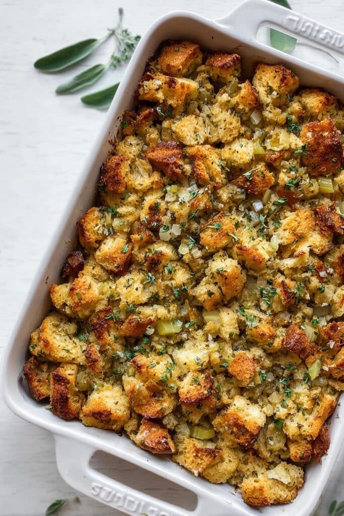 Buttery Herb Bread Stuffing Recipe