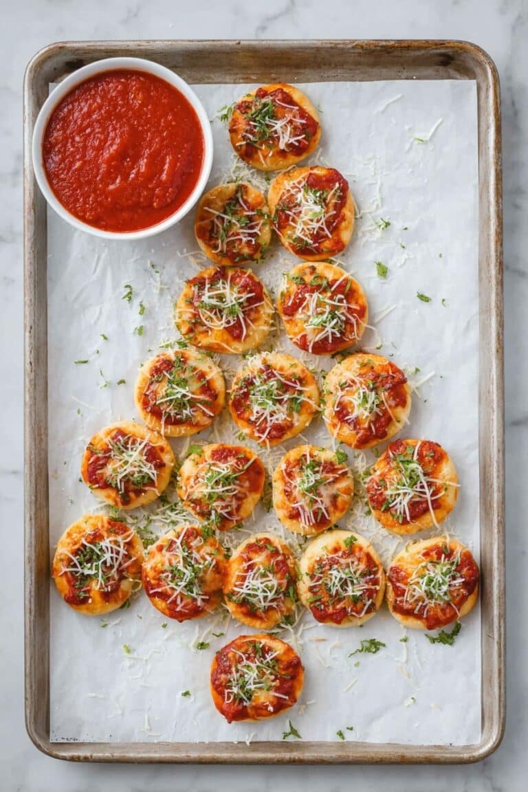 Christmas Tree Pizza Bites Appetizer Recipe