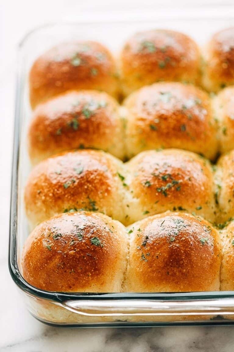 Garlic Herb Soft Dinner Rolls Recipe