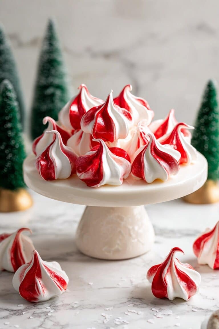 Minty Peppermint Meringues Recipe