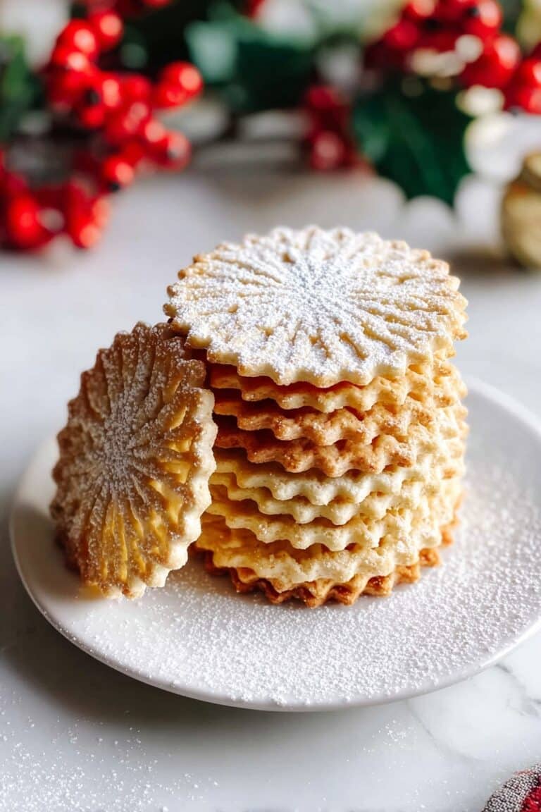 Italian Pizzelle Waffle Cookies Recipe