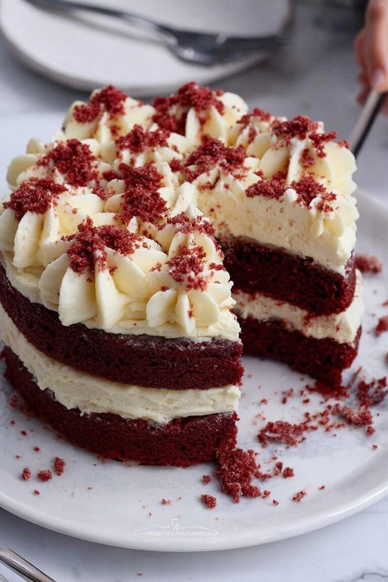 Red Velvet Cake with Cream Cheese Frosting Recipe