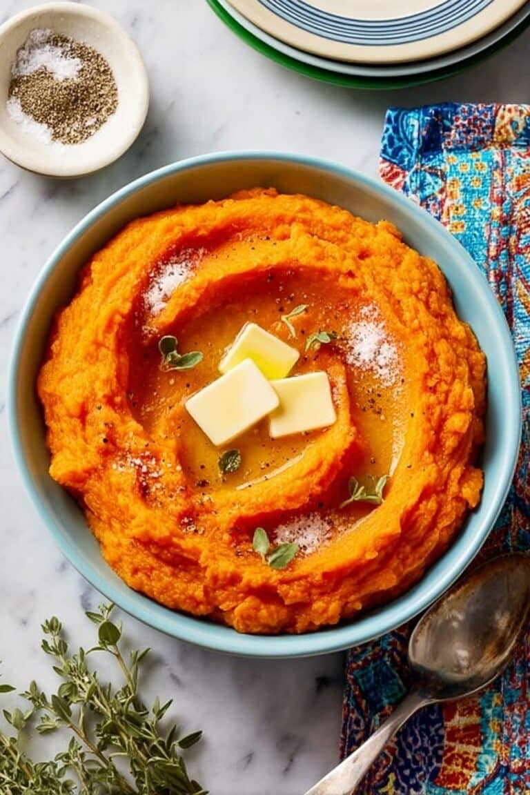Creamy Maple Mashed Sweet Potatoes Recipe