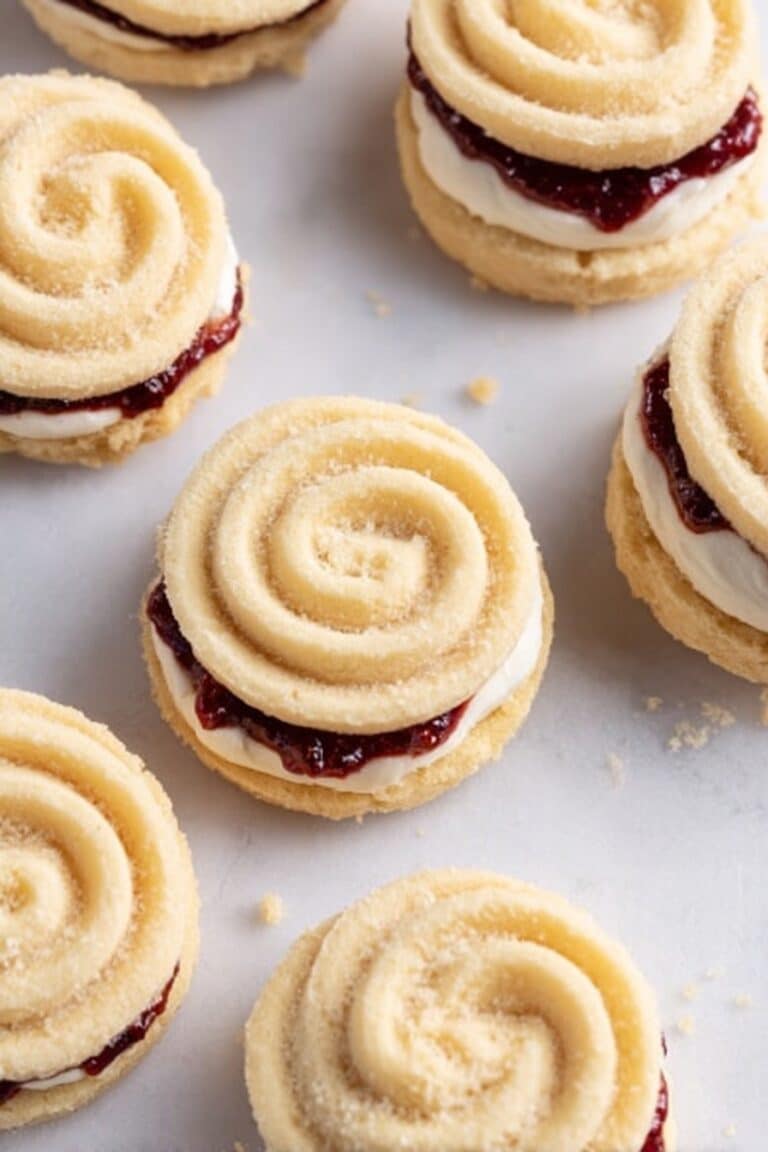 Delicious Viennese Whirls with Jam Filling Recipe