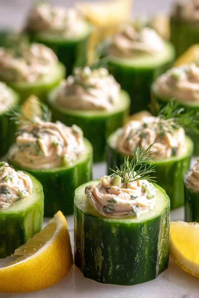 Smoked Salmon Cucumber Canapés Recipe