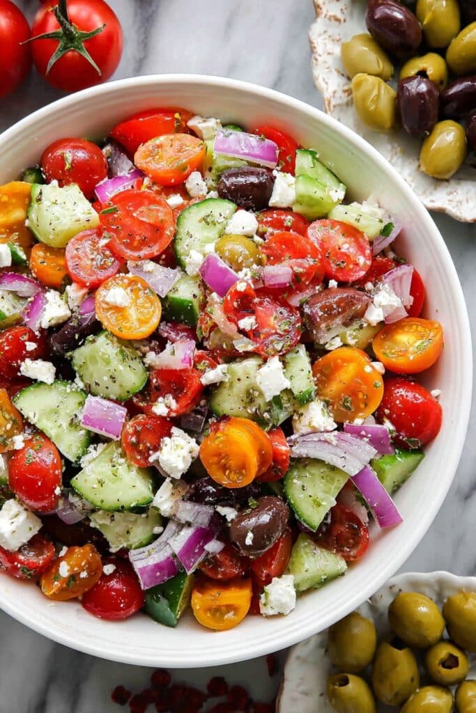 Fresh Greek Salad with Feta Recipe