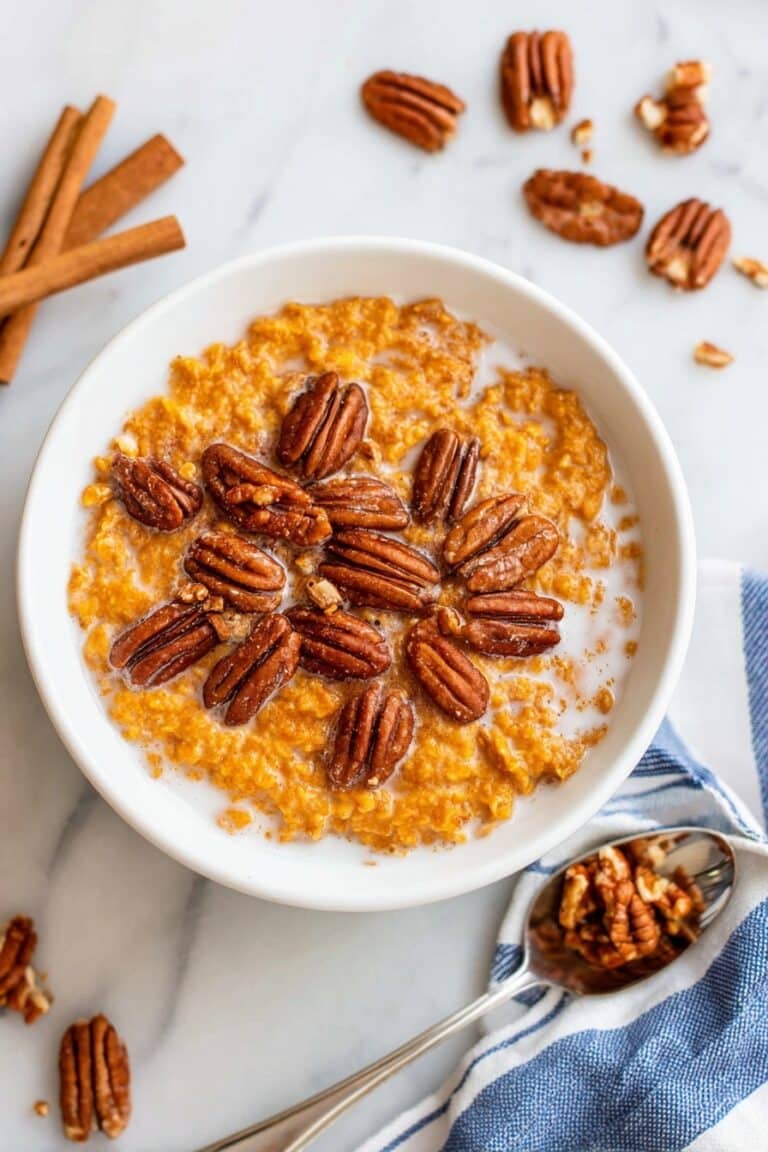 Creamy Pumpkin Oatmeal with Warm Spices Recipe