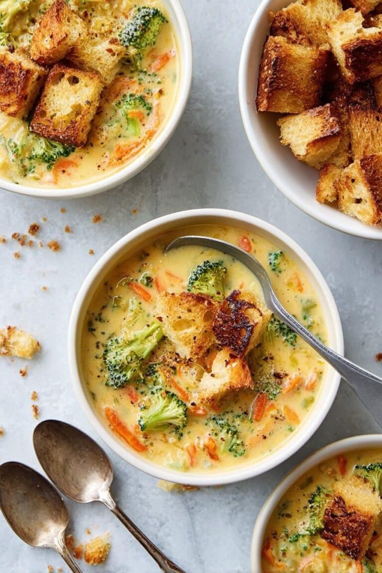 Creamy Broccoli Cheddar Soup Recipe