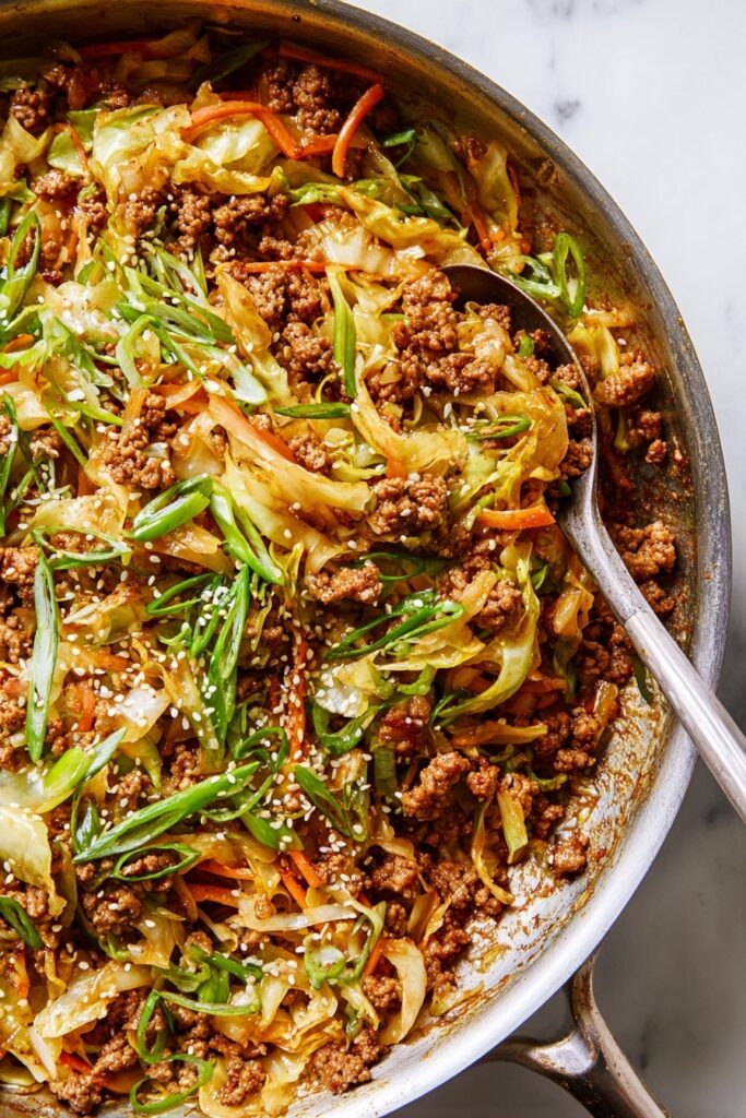 Easy Egg Roll Bowls with Pork and Veggies Recipe