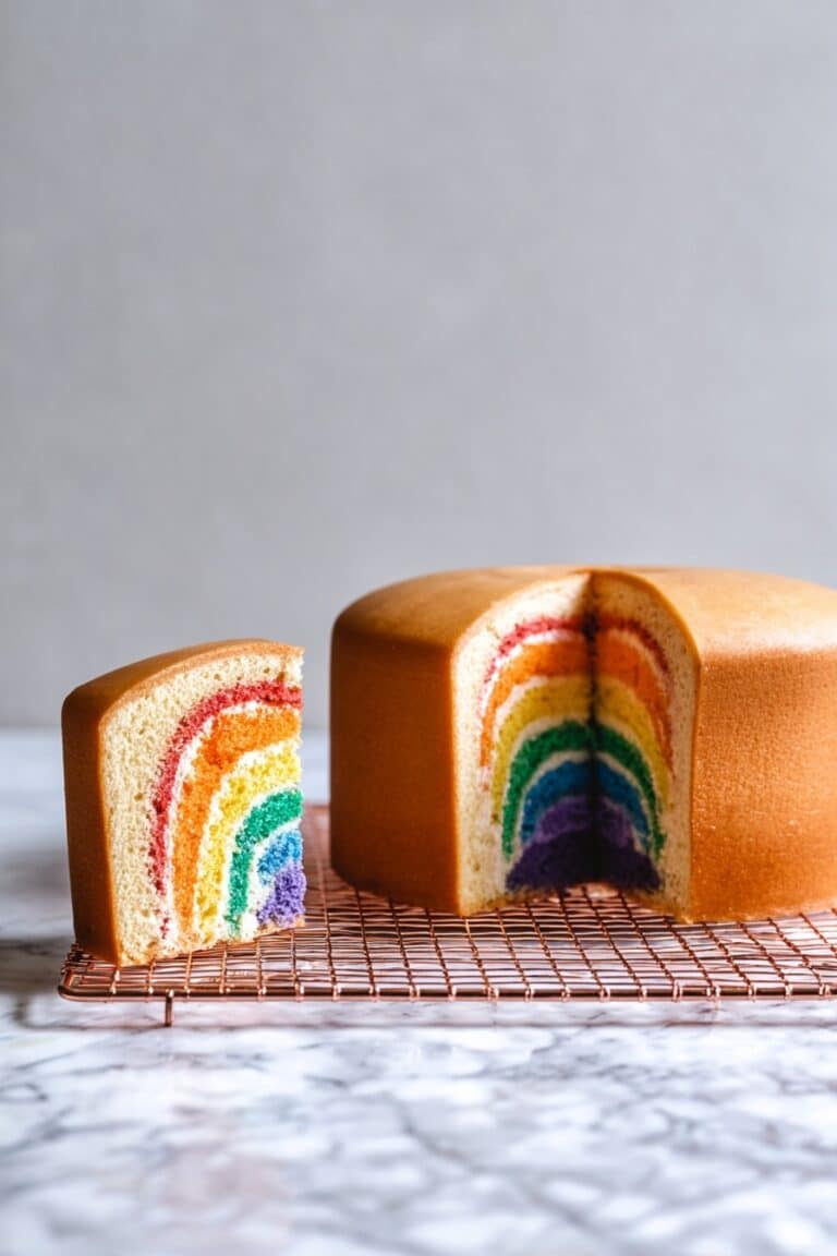 Rainbow Surprise Bundt Cake Recipe