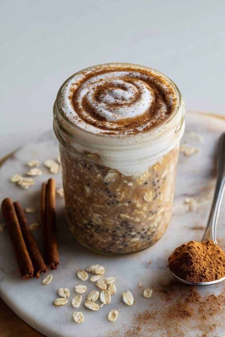 Cinnamon Roll Overnight Oats Recipe