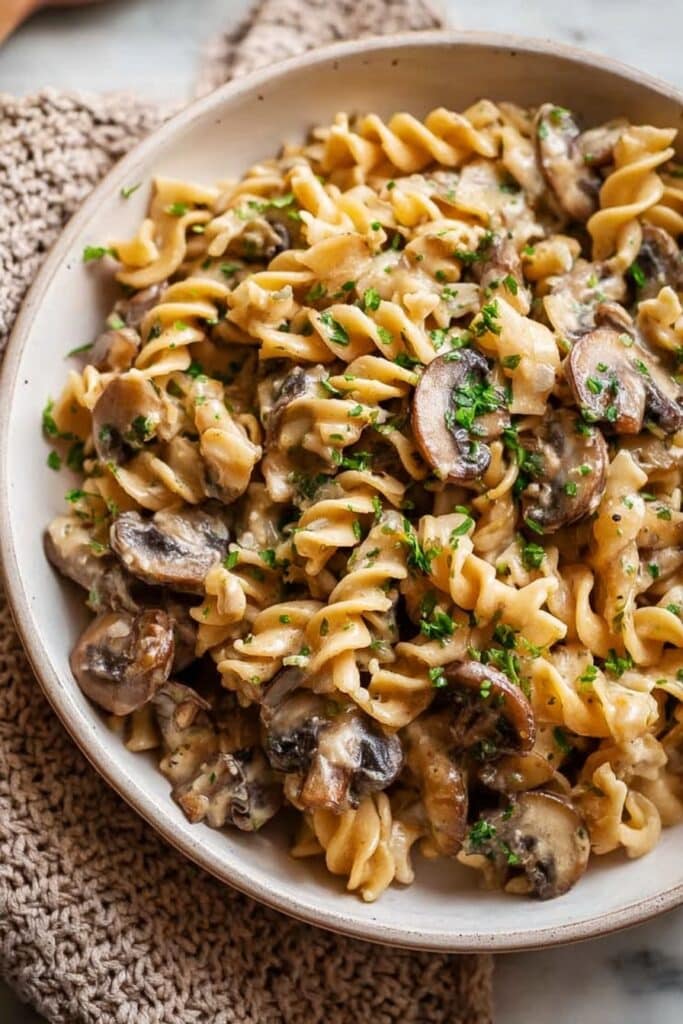 Vegan Mushroom Stroganoff Recipe