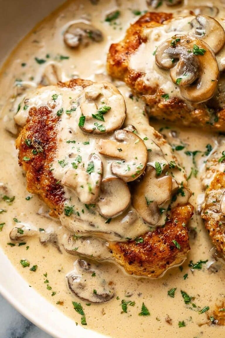 Creamy Mushroom Chicken Skillet Recipe