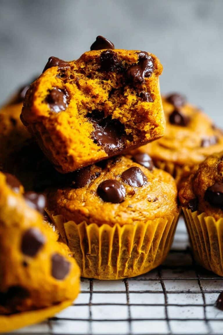 Pumpkin Chocolate Chip Muffins Recipe