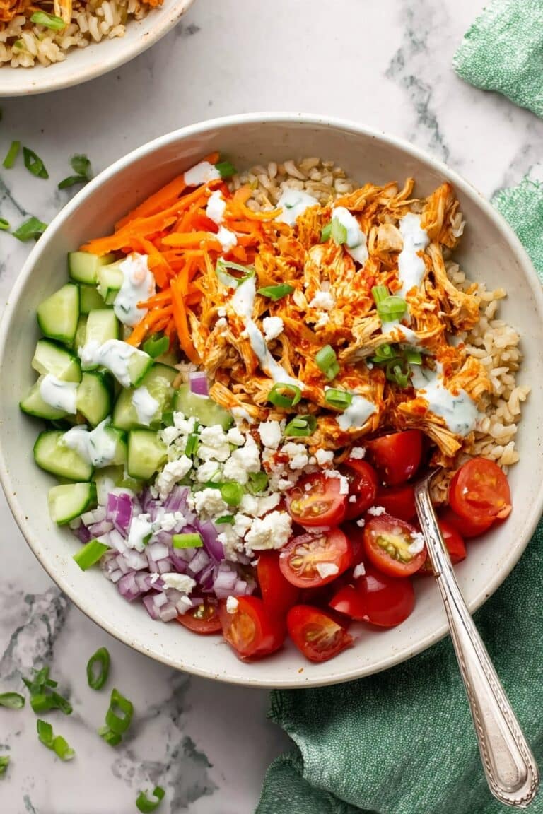 Buffalo Chicken Rice Bowls Recipe