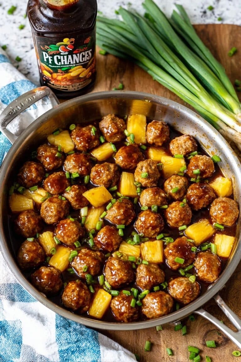 Teriyaki Meatballs with Pineapple Recipe