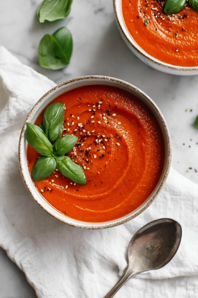 Roasted Red Pepper Tomato Soup Recipe
