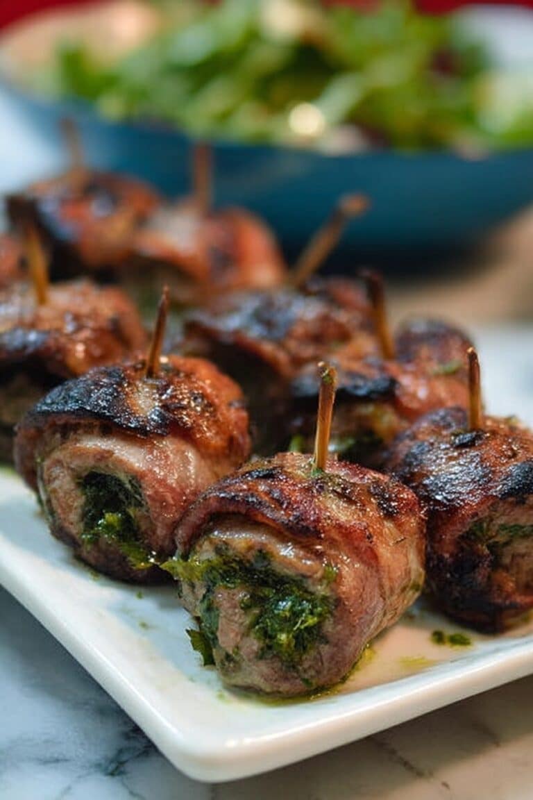 Grilled Flank Steak Pinwheels Recipe