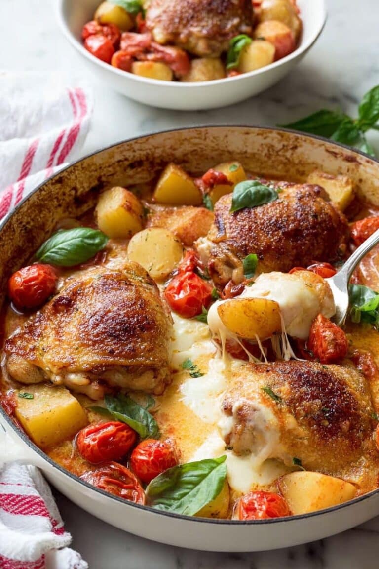Baked Italian Chicken with Potatoes Recipe