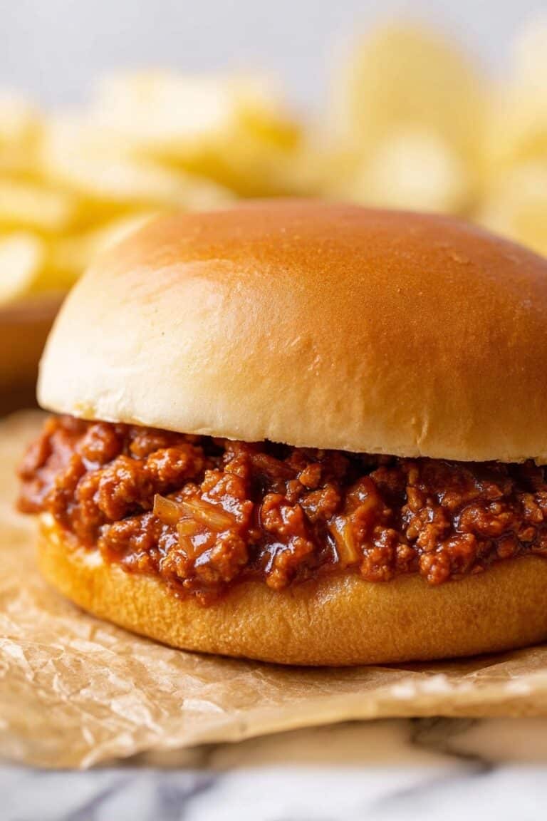 Homemade Sloppy Joes with Beef and Tomato Sauce Recipe
