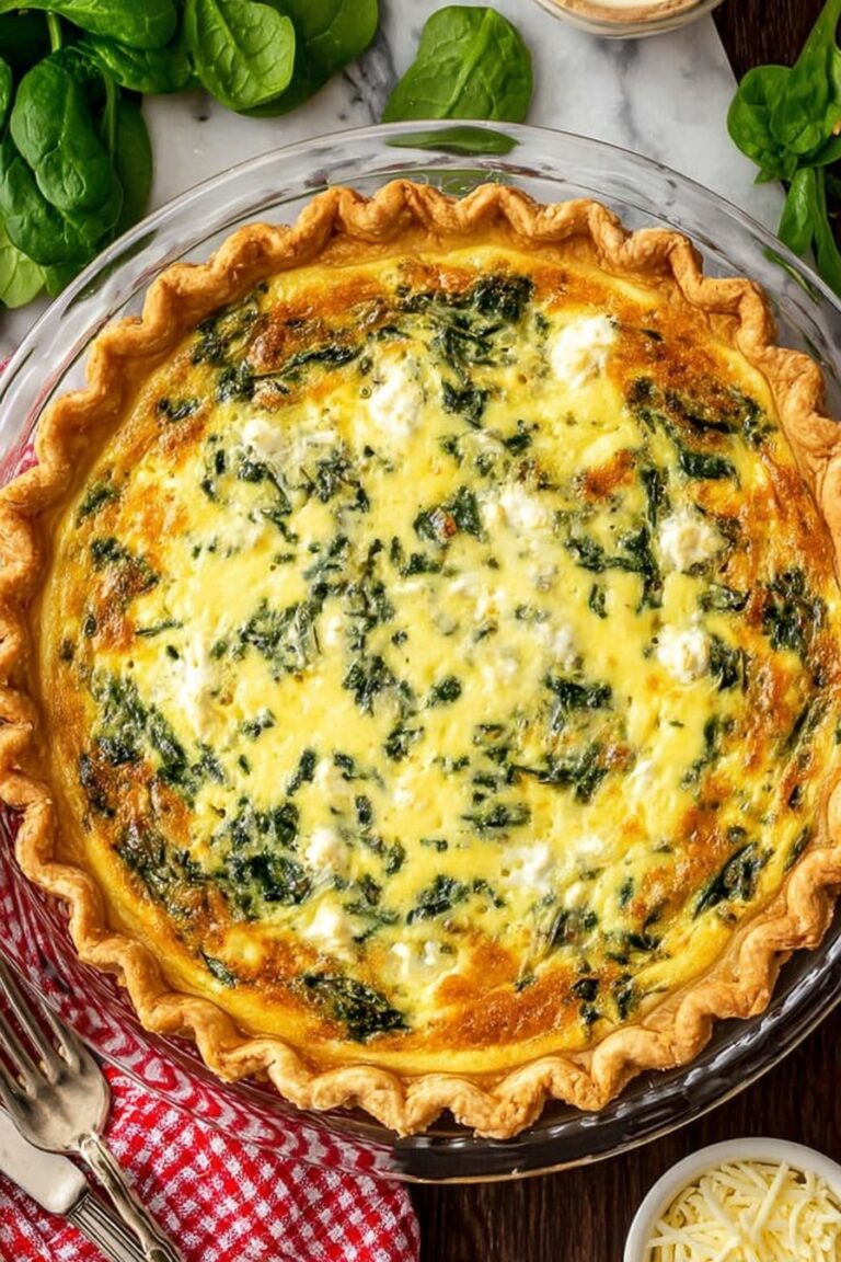 Spinach Feta Quiche Recipe