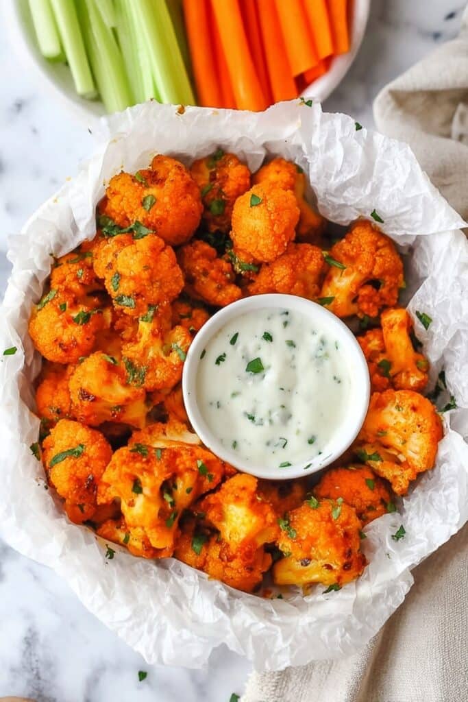 Spicy Buffalo Cauliflower Bites Recipe