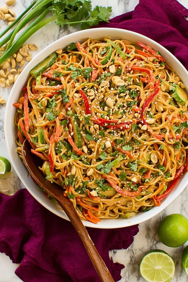 Spicy Thai Noodles with Peanut Sauce Recipe
