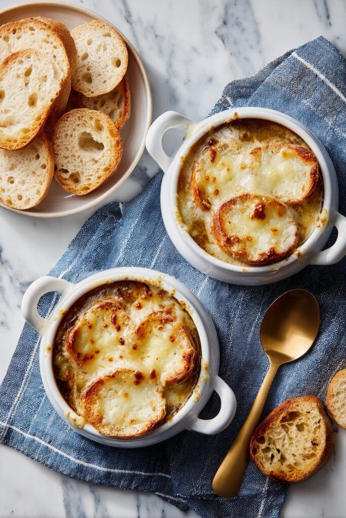 Easy French Onion Soup with Gruyère Cheese Recipe