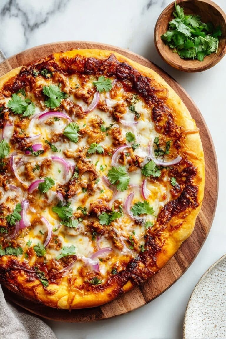 BBQ Chicken Pizza with Smoked Gouda Recipe