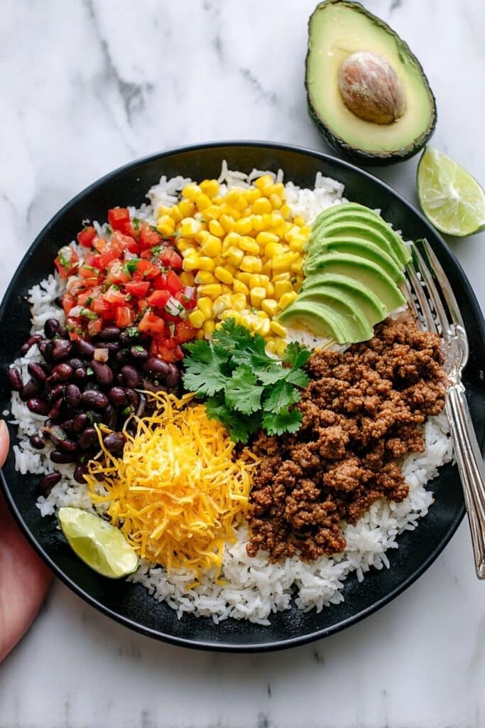 Easy Ground Beef Taco Bowl Recipe