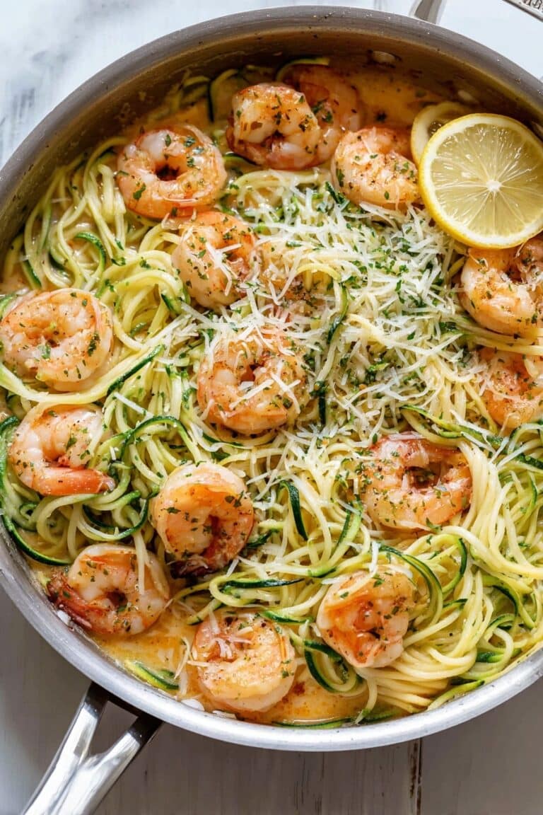 Healthy Shrimp Scampi with Zoodles Recipe