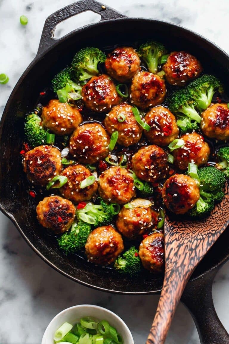 Sweet and Spicy Sesame Chicken Meatballs Recipe
