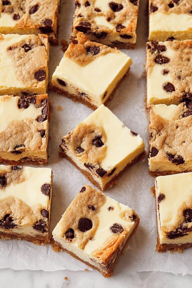 Chocolate Chip Cookie Cheesecake Bars Recipe