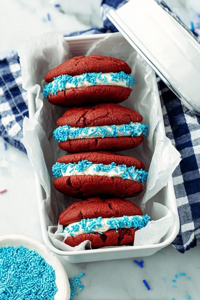 Red Velvet Whoopie Pies with Marshmallow Cream Recipe