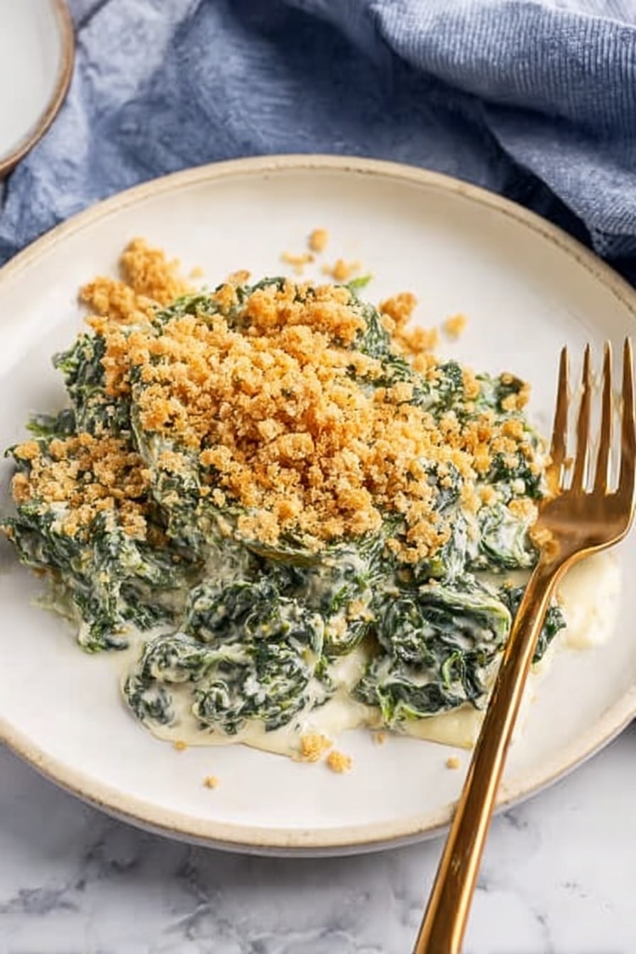Creamed Spinach Gratin: Deliciously Creamy & Irresistible Side