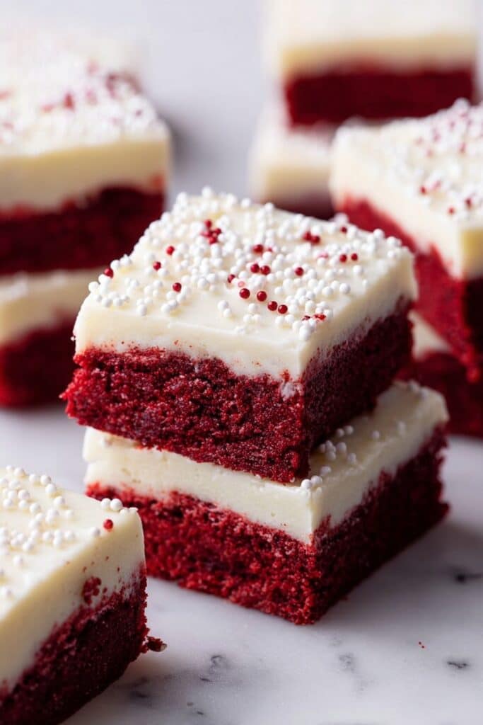Red Velvet Sugar Cookie Bars Recipe