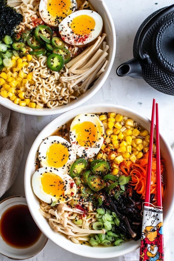 Easy Homemade Ramen with Soft Boiled Eggs Recipe