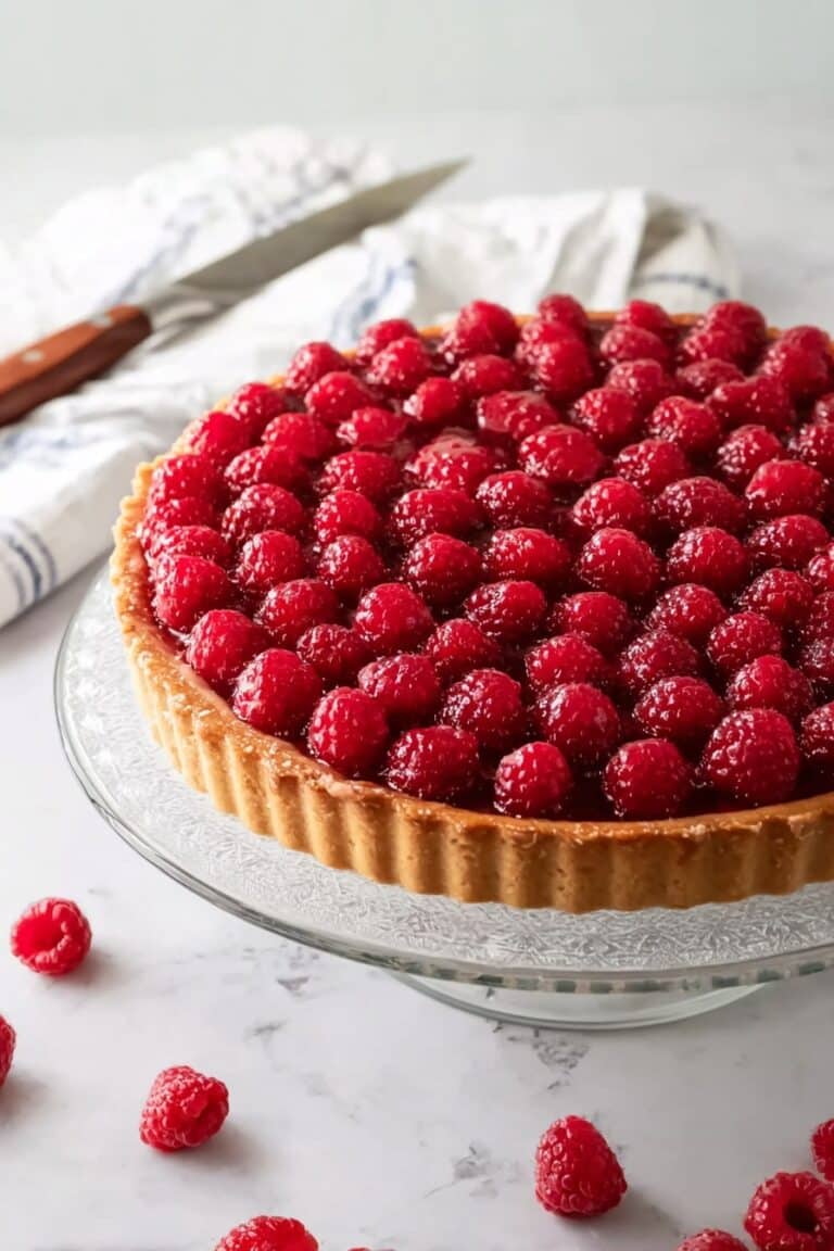 Raspberry Tart with Frangipane Filling Recipe