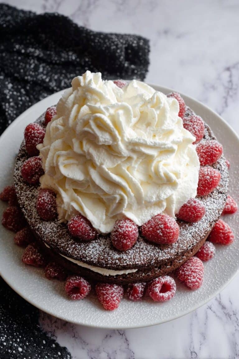 Chocolate Raspberry Torte with Fresh Filling Recipe