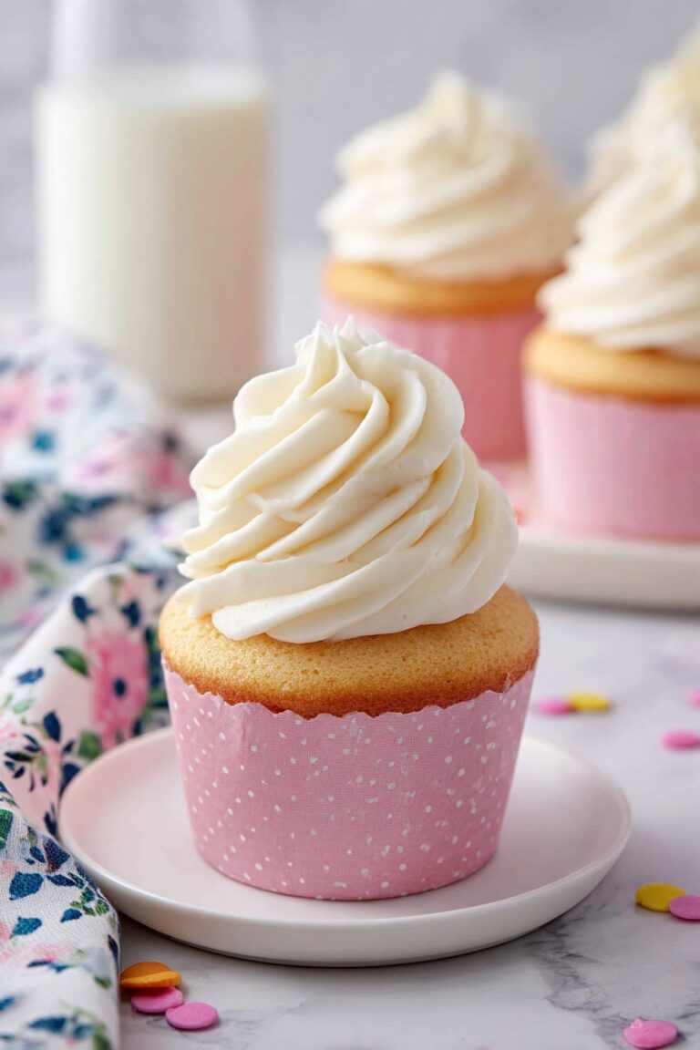 Moist Vanilla Cupcakes Recipe